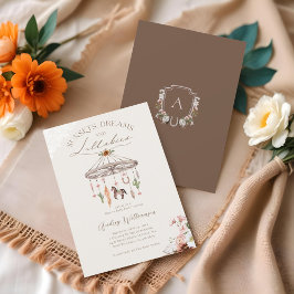 Boho Rustic Wagon Wheel Mobile Western Babydusche Einladung