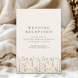 Boho Rustic Wedding with Wildflowers Begleitkarte