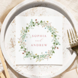 Boho Rustic Wildblumen Hochzeiten von Napkins Serviette