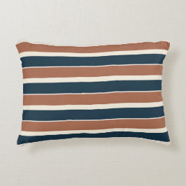 Boho Rustik und Marinestreifen Dekokissen