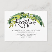 Boho-Rustikale Hochzeitsempfangskarte mit Blumenmo