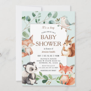 Boho Safari Animals Baby Showeinladung Einladung