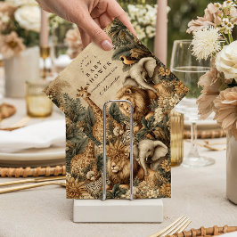 Boho Safari Animals Baby Shower Serviette