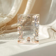 Boho Safari Animals Gender Neutral Baby Shower