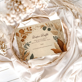 Boho Safari Baby Shower Diapper Raffle Begleitkarte