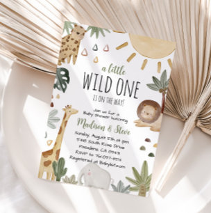 Boho Safari Baby Shower Einladung