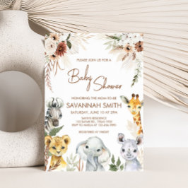 Boho Safari Baby Shower Einladung