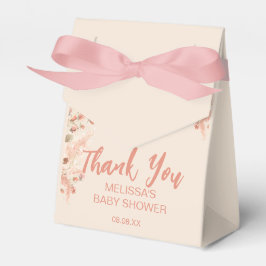 Boho Safari Blush Pink Pampas Grass Vielen Dank Geschenkschachtel