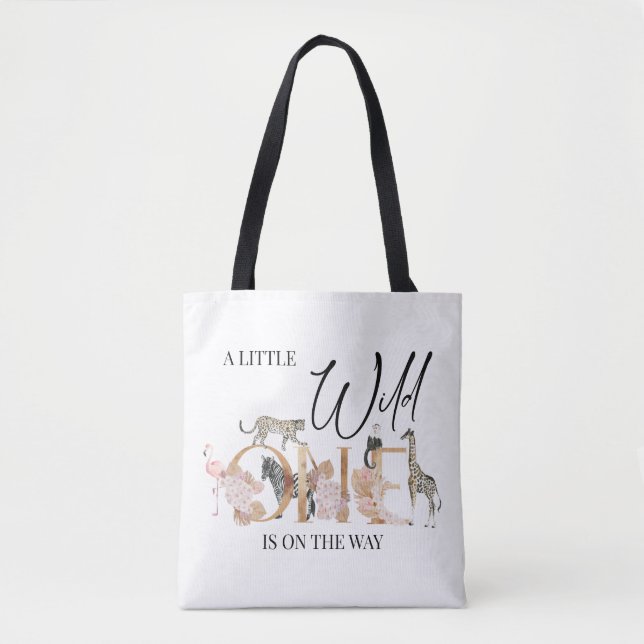 Boho Safari Wild One Baby Girl Baby Shower  Tasche (Vorderseite)