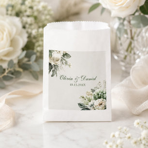 Boho-Sagegrün- und Elfenblumen-Hochzeit Geschenktütchen
