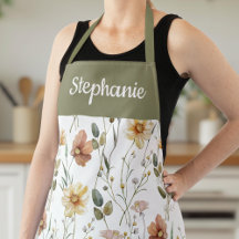 Boho-Sagegrün-Wasserfarbe-Wildblume-Individualisie