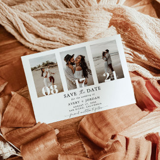 Boho Save the Date, Foto Save the Date Minimalisti Einladung