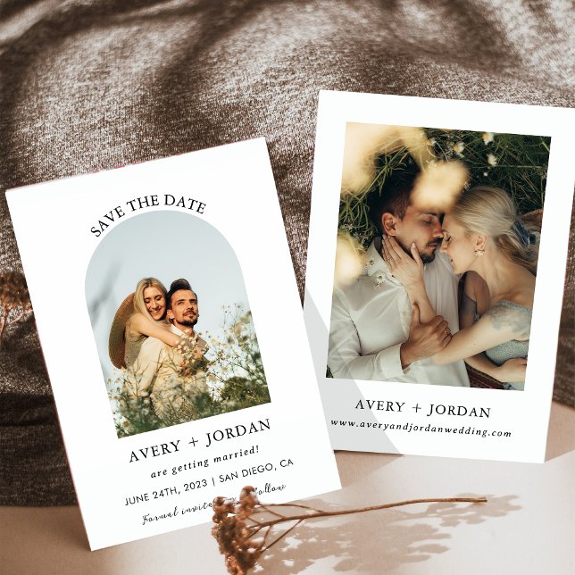 Boho Save the Date, Foto Save the Date Minimalisti Einladung (Von Creator hochgeladen)