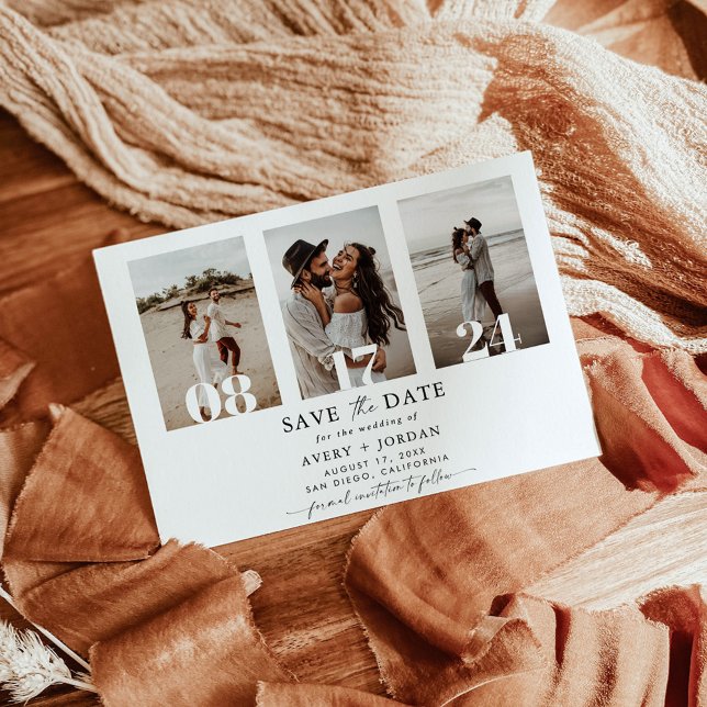 Boho Save the Date, Foto Save the Date Minimalisti Einladung (Von Creator hochgeladen)