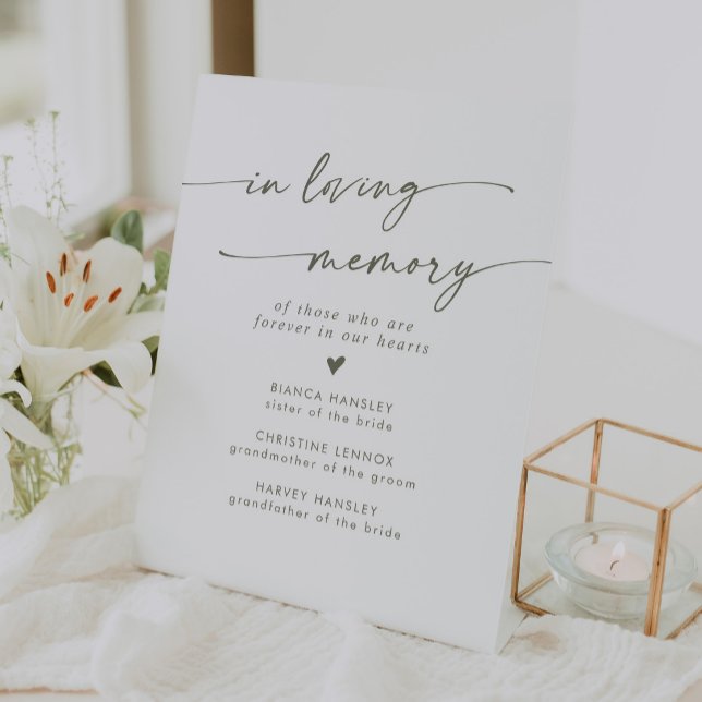 Boho schick grüne und weiße Hochzeit in liebender  Sockelschild (Von Creator hochgeladen)