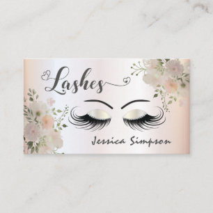 Boho schicke, elegante Aquarellbläschen Visitenkarte