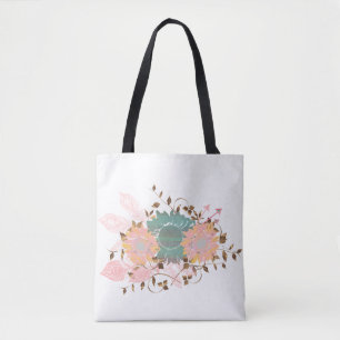 Boho schicke Pastellsonnenblume-Rebe Tasche