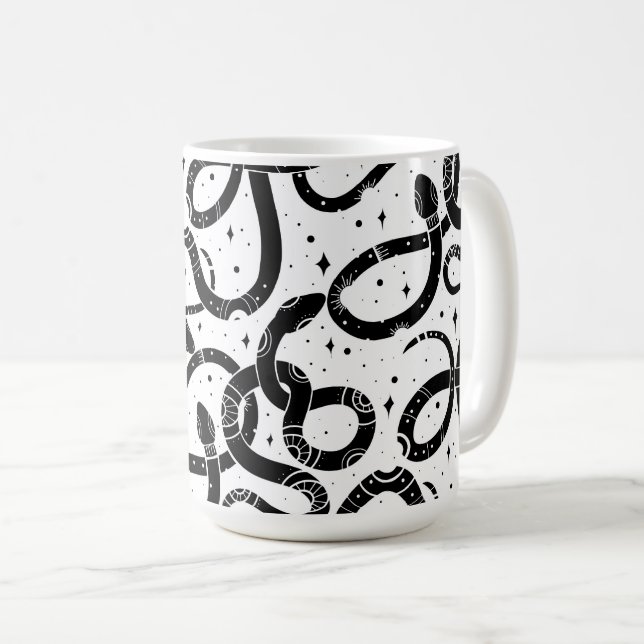 Boho Schlangen Kaffeetasse (VorderseiteRechts)