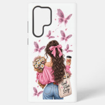 Boho-Schmetterling-Mädchen-Handytasche | Nur gute 