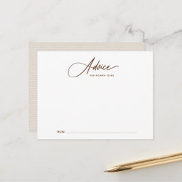 Boho Script Baby Showcard Postkarte