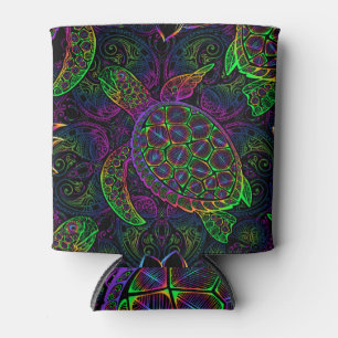 Boho Sea Turtle: Psychedelic Mandala Pattern Dosenkühler