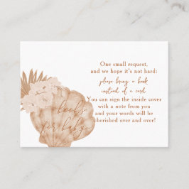 Boho Seashell Baby Duschbücher für Babykarten Platzkarte