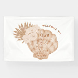 Boho Seashell Beach Brautparty Banner