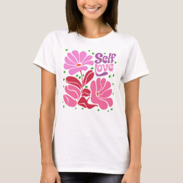Boho Self-Liebe-Blume T-Shirt