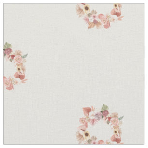 Boho Shandes von Pink Floral Circles Stoff