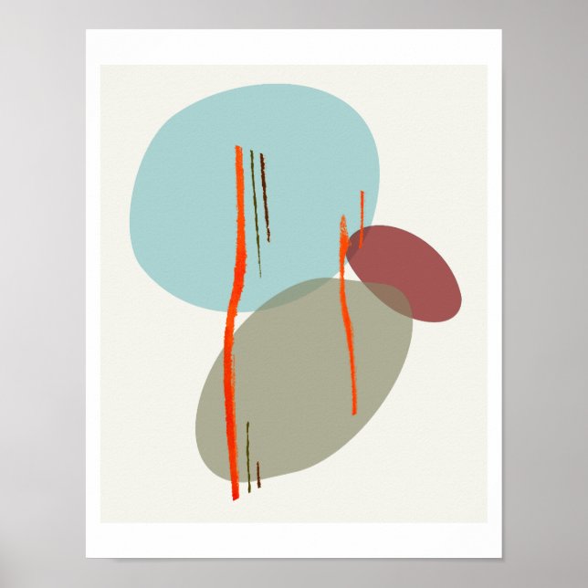 Boho Shapes Poster (Vorne)