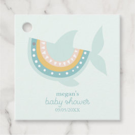 Boho Shark Baby Shower Geschenkanhänger