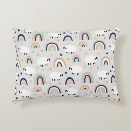 Boho Sheep Rainbow Print Dekokissen