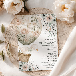 Boho Silly Goose Girl Baby Shower Einladung