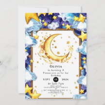 Boho Simple Moon Birthday
