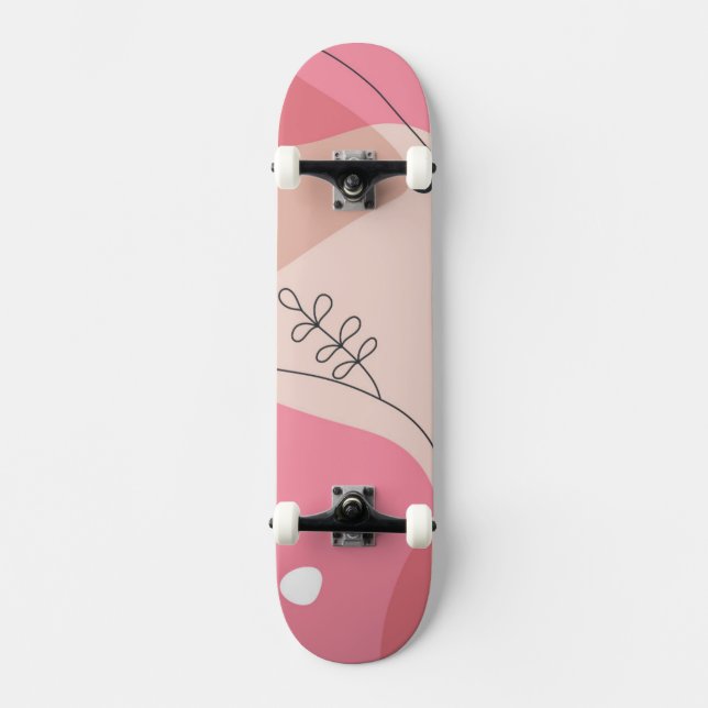 Boho Simple Shapes Skateboard (Vorderseite)
