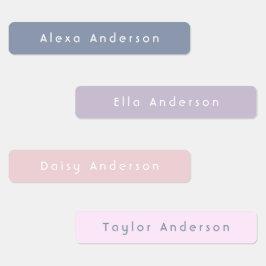 Boho Skinny wasserdichte, klebrige Kid's Labels Etiketten