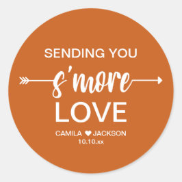 Boho S'more Gastgeschenk Hochzeit Runder Aufkleber