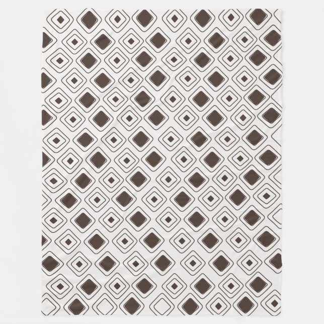 Boho Soft Neutral Tribal Geometric Aztec Muster Fleecedecke (Vorderseite)