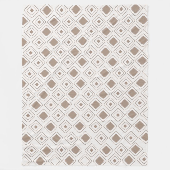 Boho Soft Neutral Tribal Geometric Aztec Muster Fleecedecke (Vorderseite)