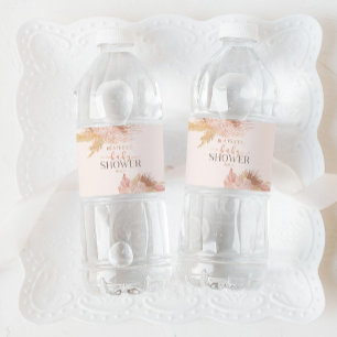 Boho Soft Pink Floral Blume Babydusche