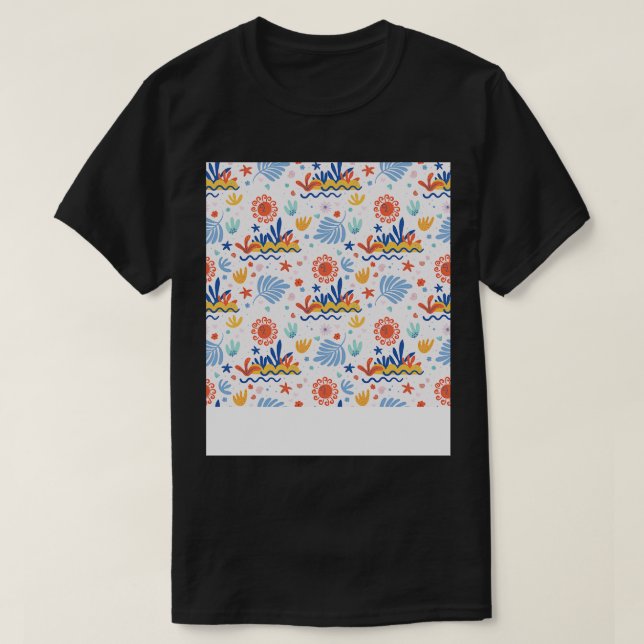 Boho Sommer Muster TShirt (Design vorne)