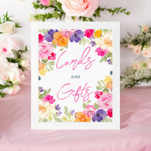 Boho Sommerrosa Brautparty Poster