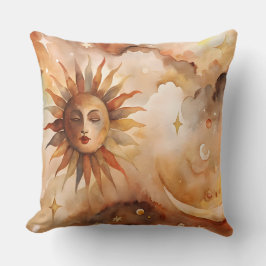 Boho Sonne & Mond | Minimales himmlisches Dekor fü Kissen