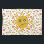 Boho Sonnen & Blüten Reben Rosa Gelb Geschirrtuch<br><div class="desc">Dekorieren Sie Ihre Küche mit diesem coolen,  sonnendurchfluteten Handtuch. Ein toller Urlaub,  Hauswärmung,  Geburtstag oder Hochzeitsgeschenk! Sie können ihn anpassen und auch Text hinzufügen. Karo in meinem Shop für viel mehr Farben und Muster!</div>