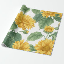 Boho-Sonnenblume Gelbes Blumenmuster Frühling Somm