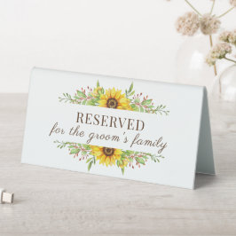 Boho Sonnenblumen romantische Sommerhochzeit Tischaufsteller