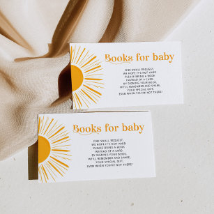 Boho Sonnenbücher für Babytickets Begleitkarte