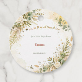 Boho-Sonnenlicht-Baby-Shower-Geschenkanhänger Geschenkanhänger