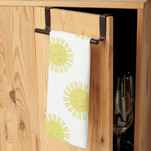 Boho-Sonnenmuster Geschirrtuch
