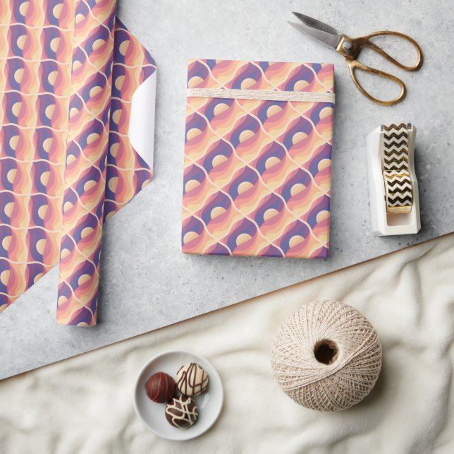 Boho-Sonnenuntergang Geschenkpapier (Kunsthandwerk)